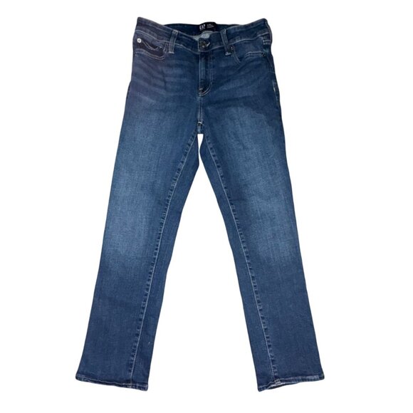 Gap Denim Womens Classic Straight Leg Dark Wash Denim Jeans-8S-GUC - Picture 1 of 7